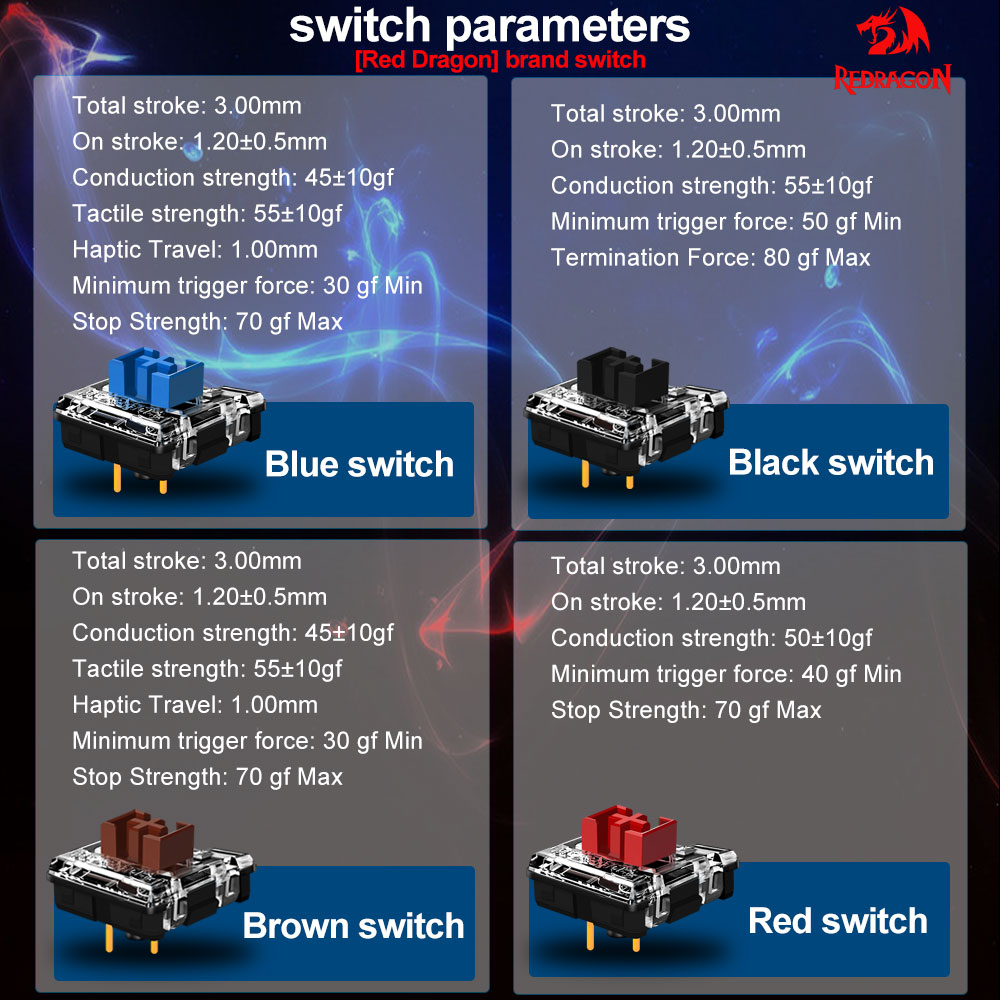 REDRAGON SMD RGB MX Low Profil - Gaming Keyboard Mobile avis et prix