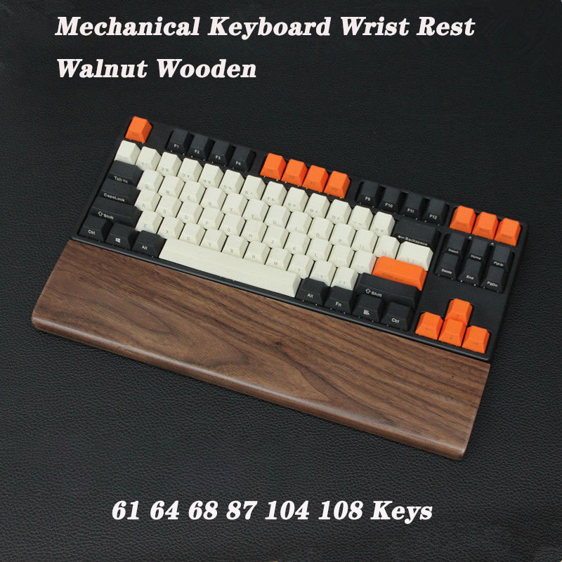 Walnut Wood Mechanical Keyboar - Wrist Rest Wood avis et prix