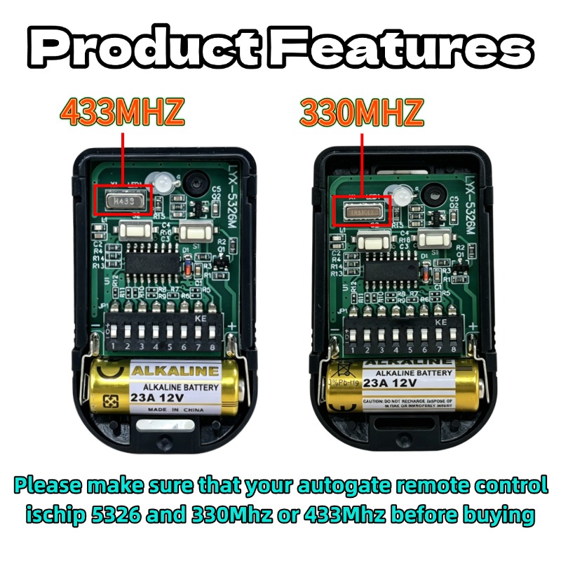 Universal Remote Control 433MH - Switch Opener Tool avis et prix