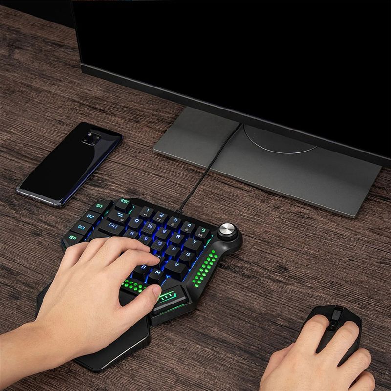 AEF6-One-Handed Mechanical Gam - Gaming Keyboard Training avis et prix