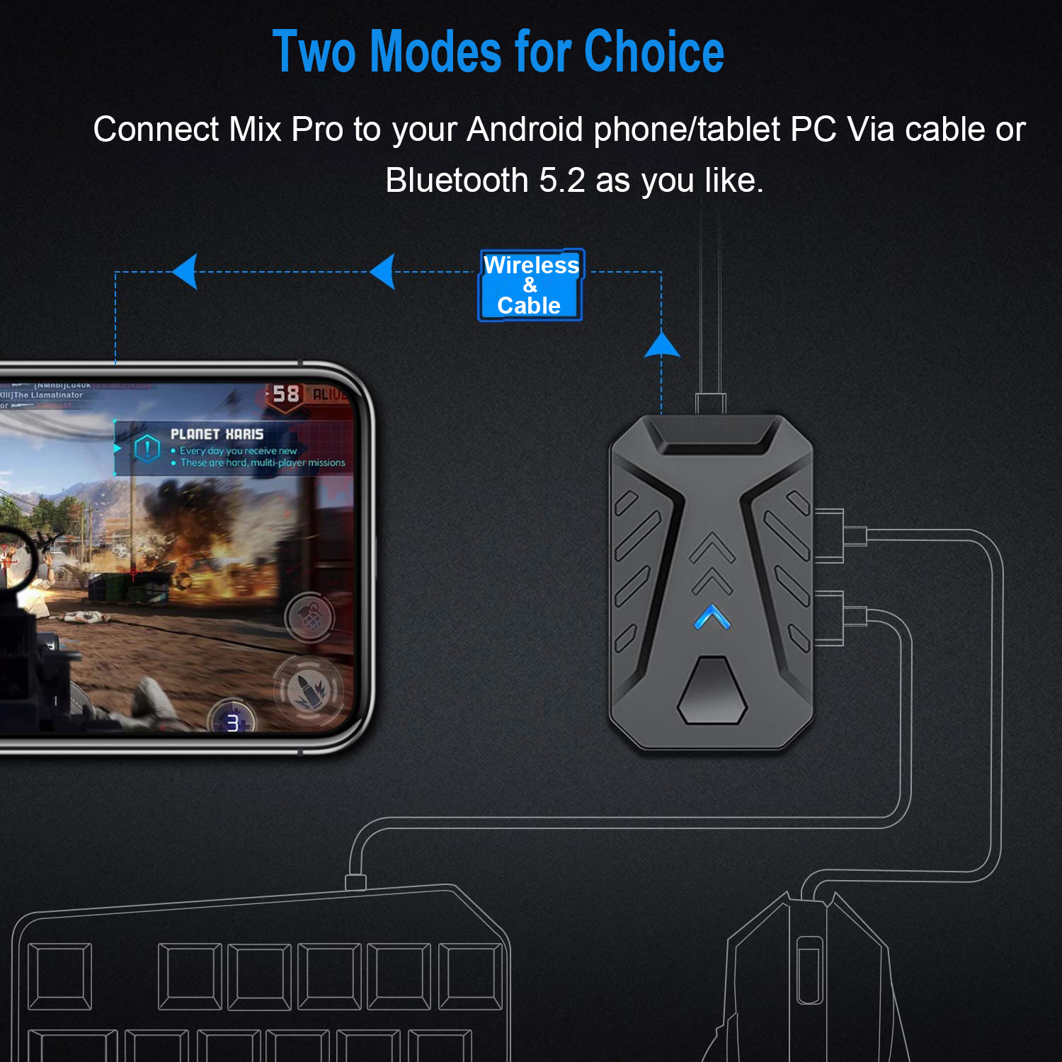 Mobile Games Converter Gaming  - Gaming Keyboard Mobile avis et prix