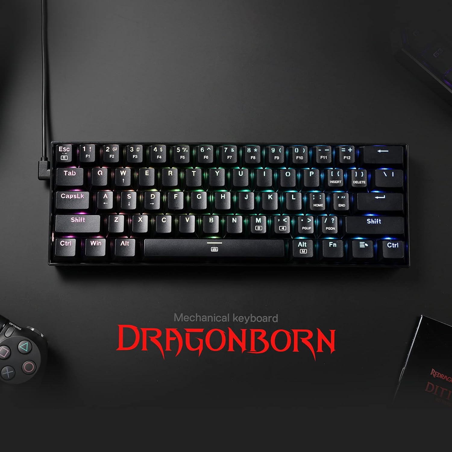 Redragon K630 Dragonborn 60% W - Gaming Keyboard Mobile avis et prix
