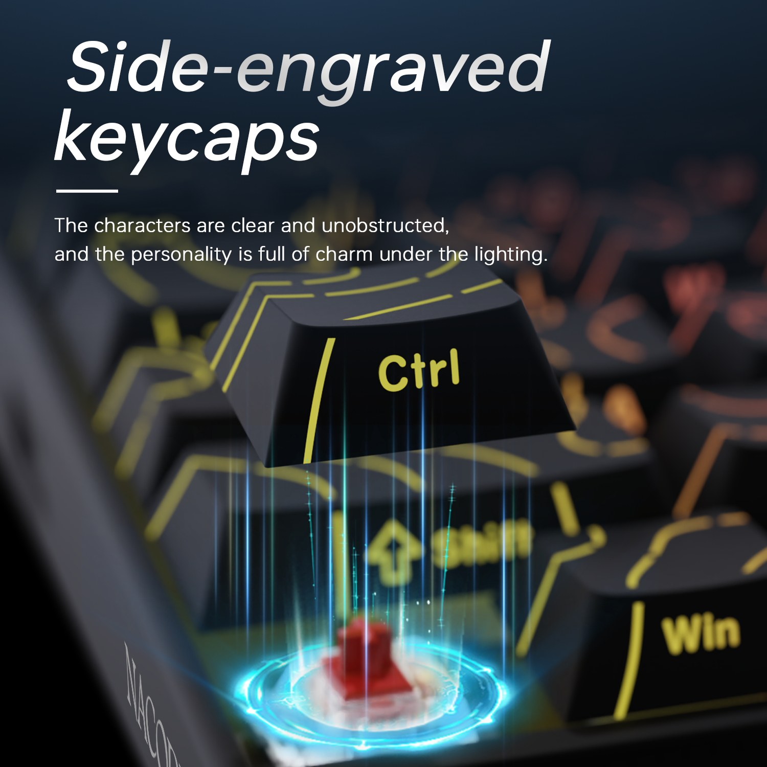 New Ajazz Nacodex Nk68 Mechani - Keyboard Gaming Transparent avis et prix