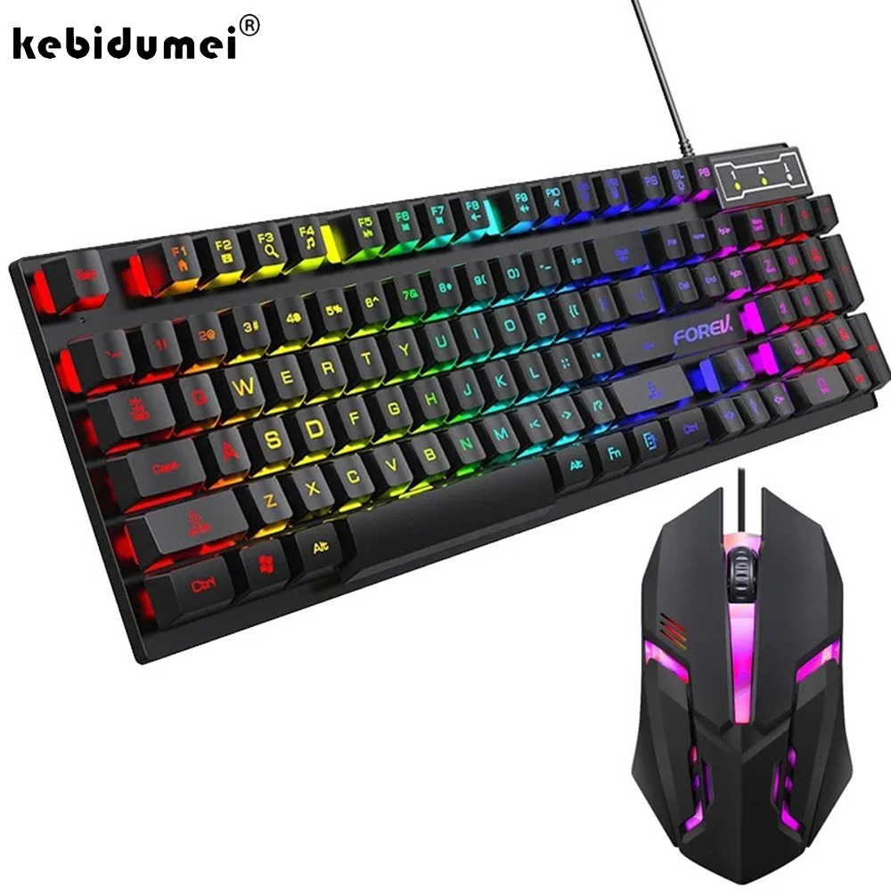 Kebidumei 104 key Backlit Mech - Keyboard Mouse Bundle Gaming avis et prix