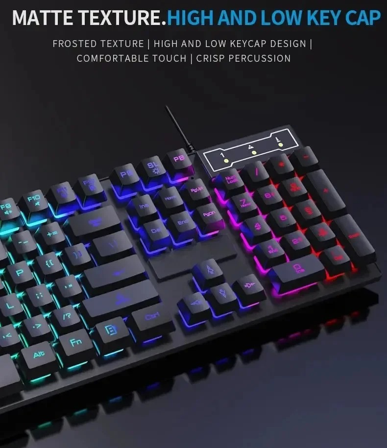 Kebidumei 104 key Backlit Mech - Keyboard Mouse Bundle Gaming avis et prix
