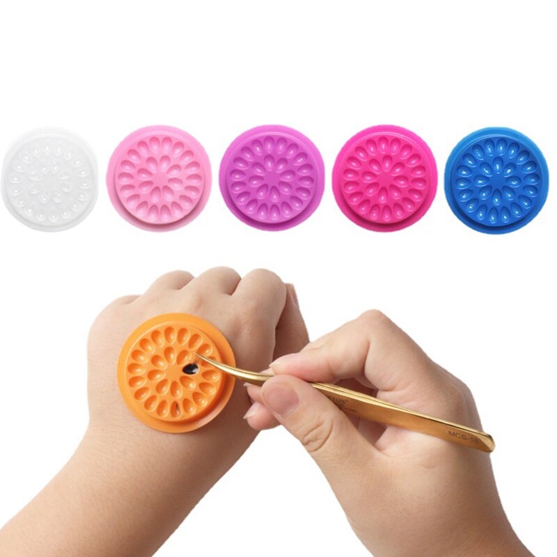 100pcs Eyelash Glue Holder Eye - Gasket Mount Kit avis et prix