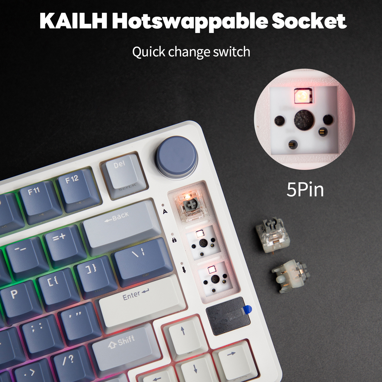 RK ROYAL KLUDGE M75 2.4G Wirel - Gaming Keyboard Mobile avis et prix