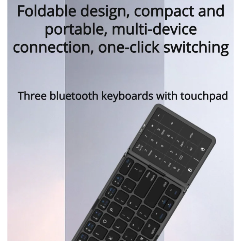 New Three-Fold Folding Bluetoo - Gaming Keyboard Non Mechanical avis et prix