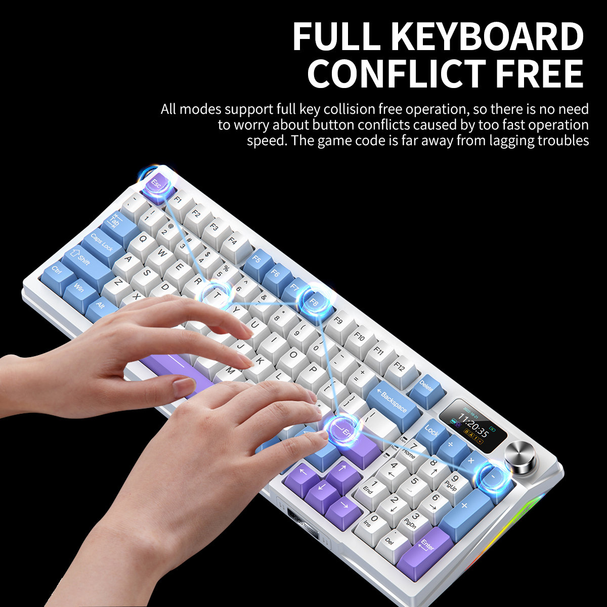 Gaming Mechanical Keyboard Tri - Gaming Keyboard Bluetooth avis et prix