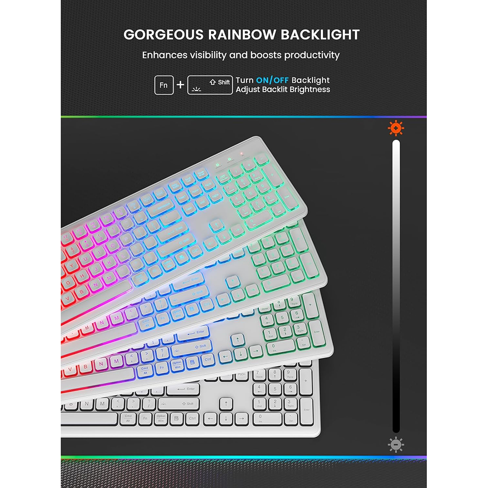 Backlit Wireless Keyboard and  - Gaming Keyboard Mouse Set avis et prix